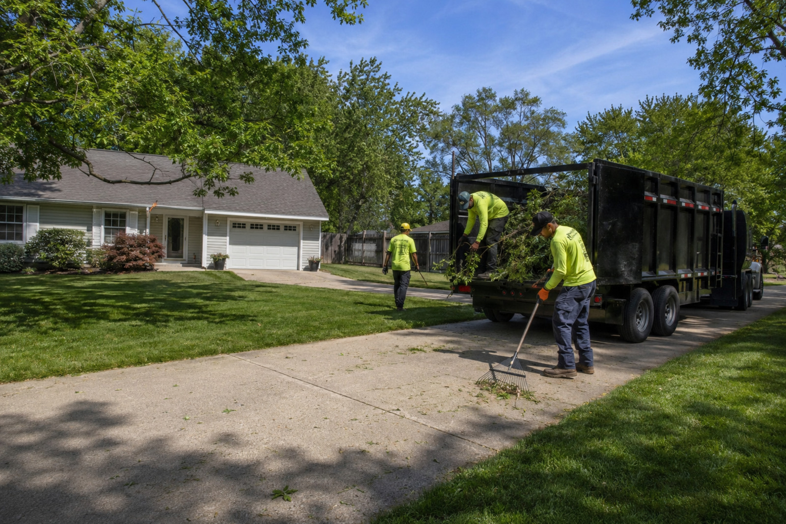 Tree removal debris cleanup and hauling in Cherokee County